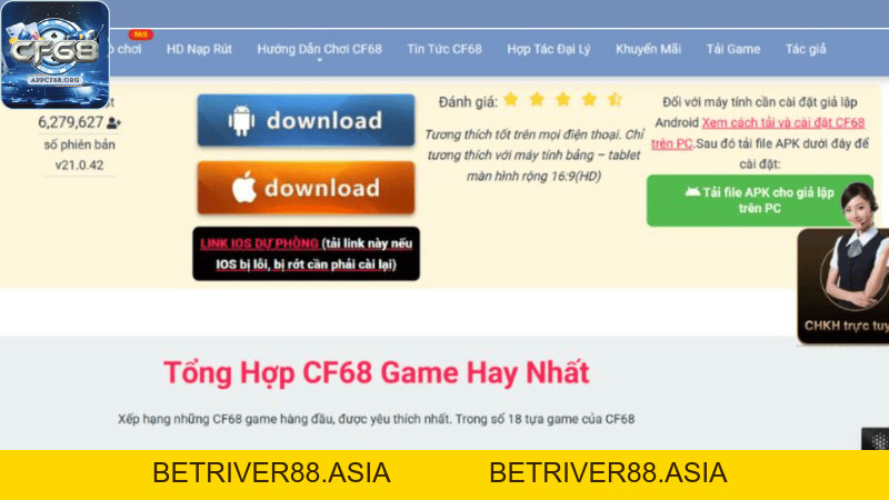 Hướng dẫn tải app CF68 - Cách cài đặt nhanh chóng & an toàn 